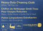 Tork Heavy-duty Cleaning Cloths - 80 Sheets -pop-up Box - White - 8 5 X 16