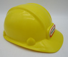 Vintage Little Tikes Plastic Construction Helmet Yellow Hard Hat Adjustable