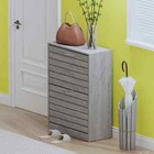 Fufu gaga 2 Tiers Shoe Rack Cabinet Shoe Cabinet Space-saving - Grey