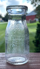 Wawa Dairy Embossed Milk Bottle Small Half Pint Media Pennsylvania Vintage