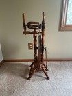 Antique Castle German Spinning Wheel 1870 s