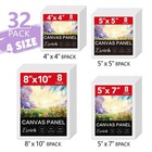 Esrich Canvas For Painting  32 Pack Multi-size Canvas Boards For Painting 8pcs