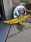 Indy 500 Sign Metal Wings Flags Indianapolis Motor Speedway Ims Large  4 Foot