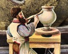 Victorian Die Cut Scrap  potter  Labor - L2