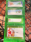 Vintage 1980s Christmas Santa Snowman Puppy Candle Sled Gift Tags Sealed Usa 