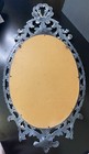 Vtg Burwood Products Ornate Filigree Oval Wall Mirror Frame Hollywood Regency 34