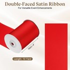 Double Faced Satin Ribbon  4 Inch X 10 Yard  Red - Satin Ribbon