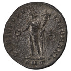 Galerius Bronze Large Ae Silvered Follis Ancient Roman Coin Ric 59b 305-311 Ad