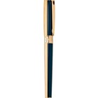 S t  Dupont Line D Medium Gold   Blue Rollerball Pen  412111m  New In Box
