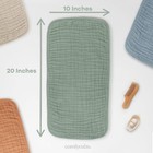 Comfy Cubs Muslin Burp Cloths 20  X 10   Pack Of 10 - Large  6-layer  Ultra Abso