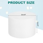 Round Foam Cake Dummy  8 x 5  White Fake Cake Circles Dummies