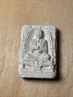 Vtg Thai Buddhist Buddha Amulet Pendant Spiritual Charm Meditation Boho Clay
