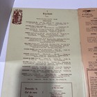 Vintage 1950s Cafe Martin Restaurant Menu W Insert  Montreal Quebec Canada