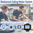 7-key Restaurant Waterproof Server Pager System With 7 Wireless Wrist Receivers