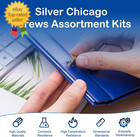 130 Sets Silver Chicago Screws Leather Rivets Kit  8 Sizes Carbon Steel Binding