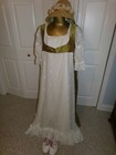Pride And Prejudice 19th Century Jane Austen Gown  Hat And Slippers