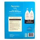 Aveeno Baby Daily Moisture Wash   Shampoo  2 Pack  18oz Each  Lightly Scented