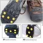 2 Pairs Boot Grips Ice Grippers Anti-slip Shoe Covers With Crampons Non-slip