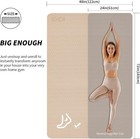 Large Yoga Mat  6 x 4   - Extra Long And Wide 72 X 48 Inches  Non-slip Poe