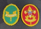 Vintage Bsa Patch Lot - 1950   s Gauze Back 2nd Class Rank   Merit Badges