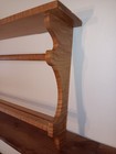 2 Tier Wood Wall Mount Collectible Plate Rack Decorative Display Shelf Vintage