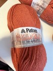 Patons Classic Wool Worsted Yarn Merino Paprika Lot Of 5 Skeins