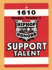 Beastie Boys 2009 Hip Hop Honors Tour Talent Laminated Backstage Pass