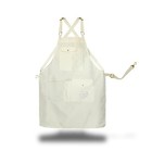 Lightweight Garden Apron With Canvas Pockets   Waterproof  Small-medium Cream
