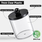 2 Pack Acrylic Qtip Holder Dispenser For Cotton Swabs  Balls  Pads  Floss - P   