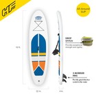 Bestway Hydro-force White Cap 10  Inflatable Stand Up Paddle Board Kayak Set