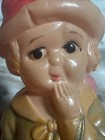 Vintage Celluloid Made In Japan Woman With Umbrella And Purse Rare