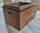 Spectacular Ca 1900 Tiger Maple Copper Lined Japanese Hibachi Brasier
