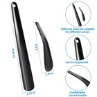 Askbed 7 67    15 74  Shoe Horn  Horn Long Handle   15 74   Black