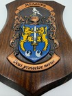 Irish Meagher Family Shield Coat Of Arms Crest Wood   Metal Wall Plaque Ireland