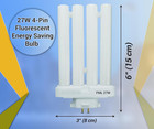 Cfml27vlx Led Replacement Fluorescent Bulb  4-pin Gx10q-4 Base  6500k White     Re