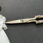Antique Voss Cut Co Germany Sterling Embroidery Sewing Scissors