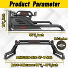 Adjustable Truck Bed Roll Bar Cargo Basket For Tacoma Tundra Silverado Ram 1500