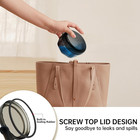 Leak Proof Denture Cups For Soaking Dentures With Strainer Basket And Brush  Par