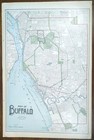 Vintage 1903 Buffalo New York Map 14 x22  Old Antique Original Humboldt Park