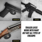 Trigger Gun Lock W  Key     Adjustable  Protective Pads     Fits On Pistols   Rifles