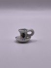 Vintage Miniature Tiny Porcelain Candle Holder Reutter Dollhouse Decor    