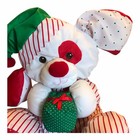 Vintage 1991 Fisher Price Puffalump Christmas Puppy Dog Nylon Plush With Present