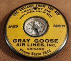Gray Goose Airlines Watch Fob compass    Very Rare  In Good Shape 