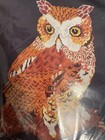 Vtg Cm Columbia-minerva Needlepoint Picture Kit - Owl  2478 Wool Yarn 12 x16 New
