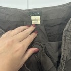 J  Crew Dark Grey Silk Linen Blend Mini Cargo Skirt  Women   s 6