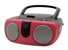Portable Cd Player With Am fm Radio Boombox  red 