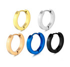 Women Men Stainless Steel Small Hinged Hoop Huggie Ear Earrings 7 9 10 12 14mm