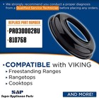 New Pa030002bk Appliance Burner Bowl Black For Viking-free Priority Shipping