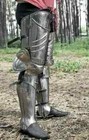 Medieval Full Leg Guard Larp Greaves Armour Man Knight Gothic Wearable Costume
