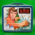 Vintage 1978  the Six Million Dollar Man  Aladdin Metal Lunch Box With Thermos